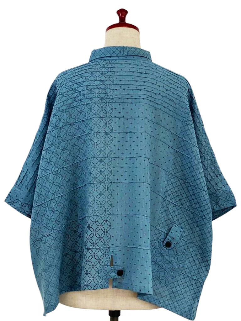 Mona Lisa Tab Pocket Jacket in Blue