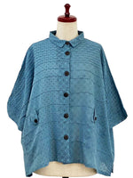 Mona Lisa Tab Pocket Jacket in Blue