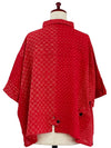 Mona Lisa Tab Pocket Jacket in Red