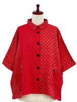 Mona Lisa Tab Pocket Jacket in Red