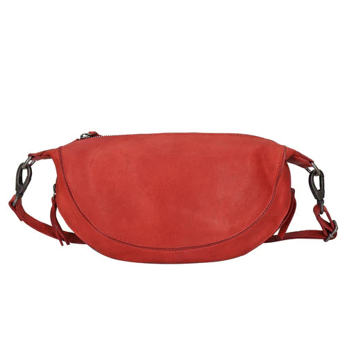 Latico Crosby Leather Sling Bag in Red - Harper Greer