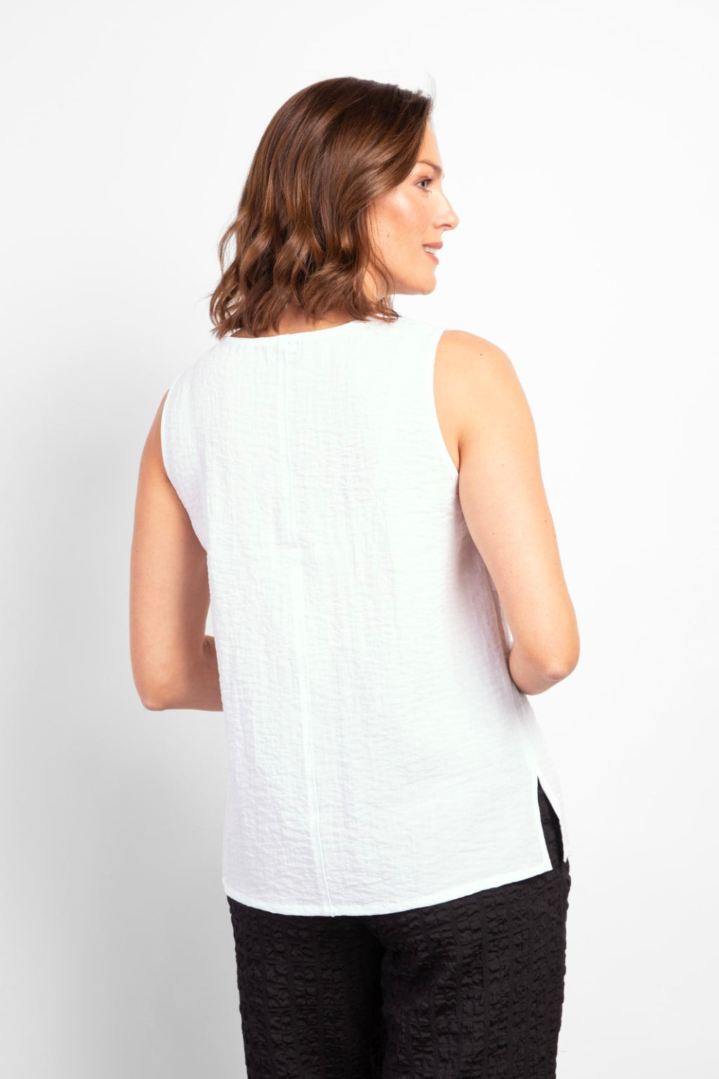 Habitat Express Travel Pieced Tank in White