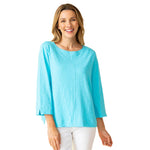 Habitat Cotton Pebble Boatneck in Malibu