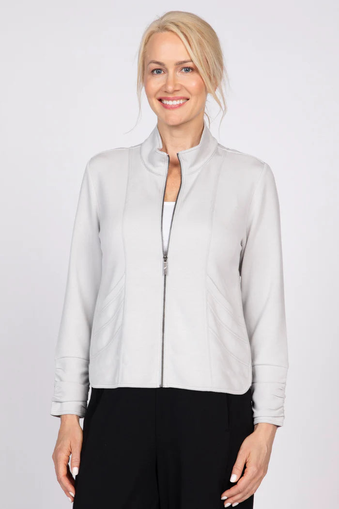 Olivia by Habitat Feather Lux Knit Stitch Jacket in Fawn - Harper Greer