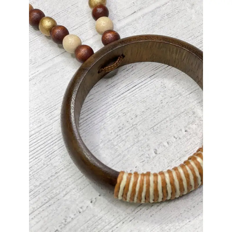 HANDMADE WOOD RING PENDANT - Harper Greer