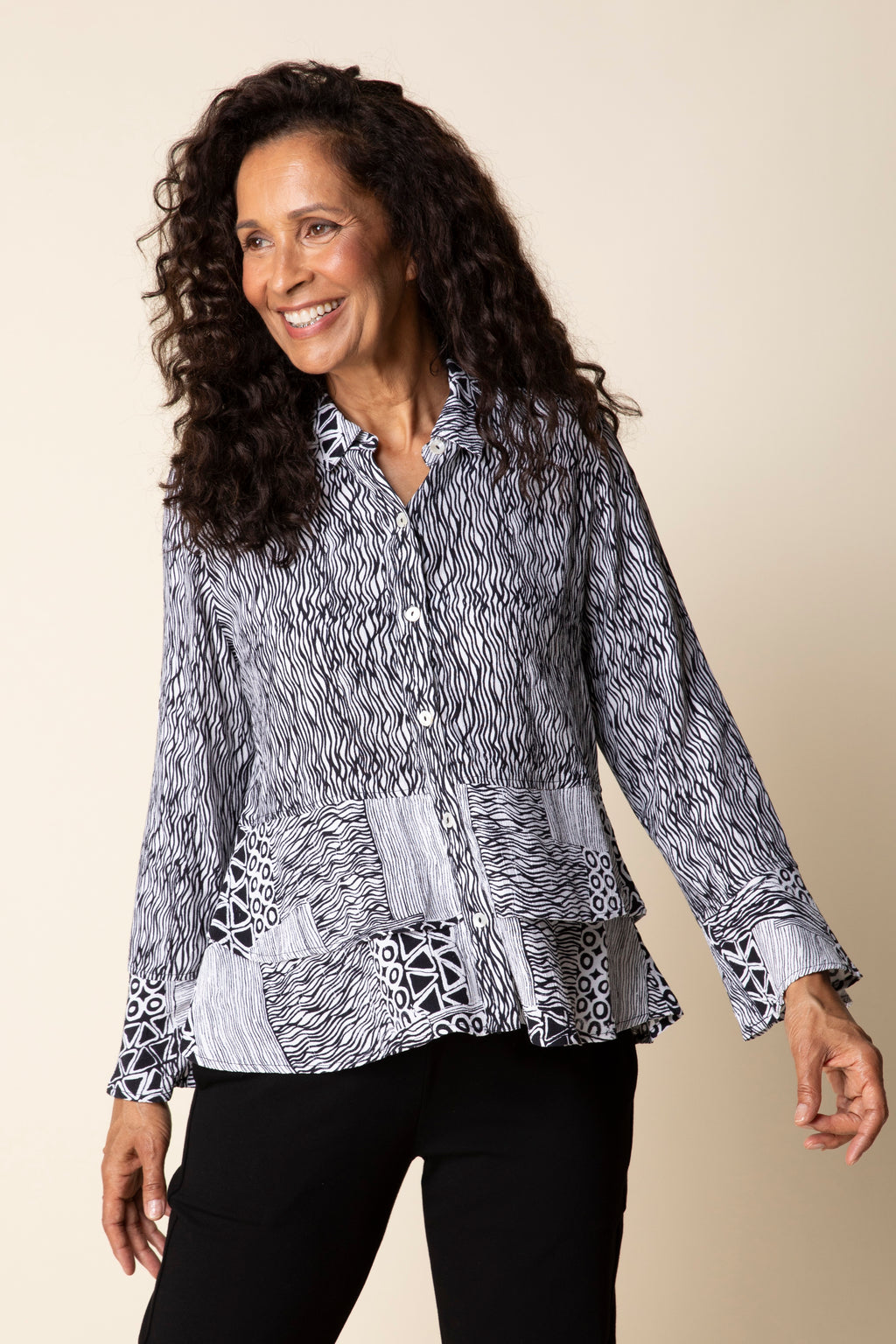 Habitat Bali Overlay Flounce Shirt - Harper Greer
