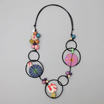 Hayden Disc Necklace in Multi