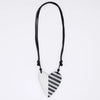 Silver and Black Anastasia Heart Pendant