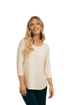 Sympli Plus Size Go To Classic Tee in Ivory