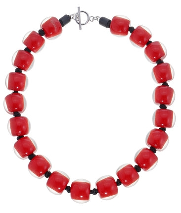 Zsiska 20 Red Beads Necklace