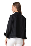 Habitat Linen Solid Summer Breeze Jacket in Black