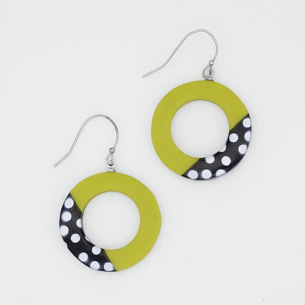 Inez Earring in Lime