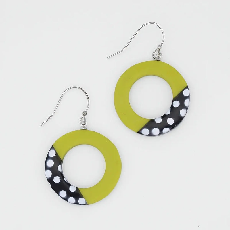 Inez Earring in Lime