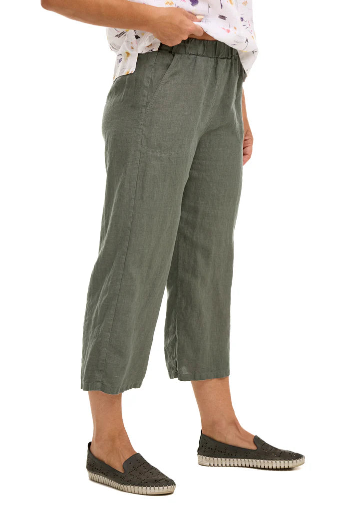 Cut Loose Crop Pant in Clay