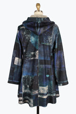 Damee Oil Painting Hooded Coat