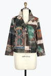 Damee Oil Painting Biker Jacket