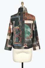 Damee Oil Painting Biker Jacket