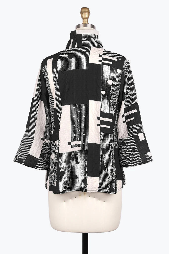 Damee Multi Pattern Seersucker Jacket