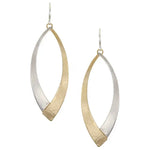 M Baer Long Overlap Swoops Earring