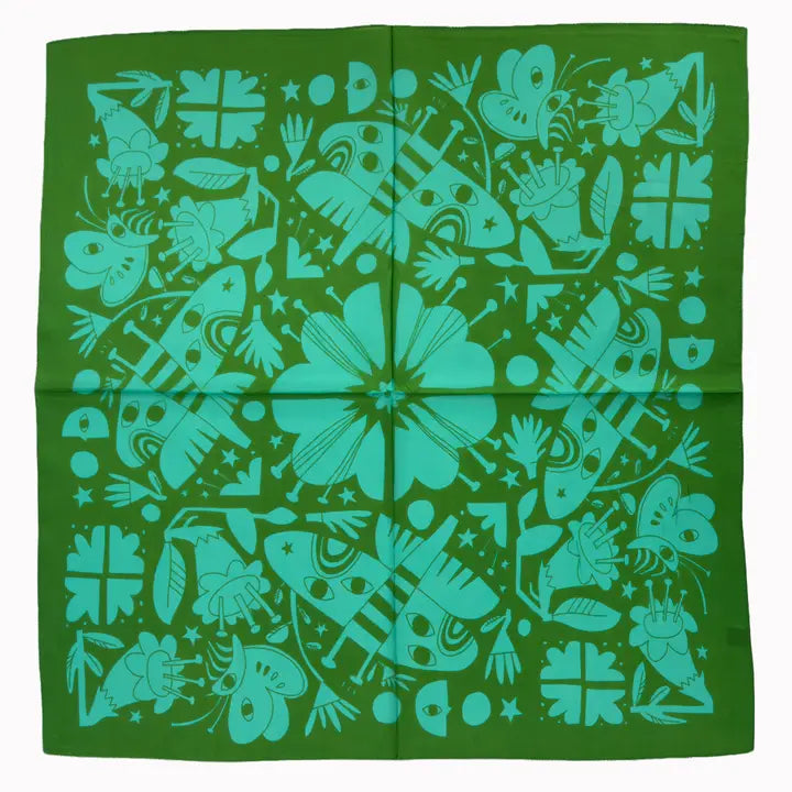 Night Pollinators Silk Scarf - Harper Greer