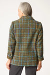 Habitat Confetti Plaid Cozy Blazer in Avocado