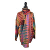 Dupatta Zipper Head Sweater Jacket Wrap Coat with Scarf