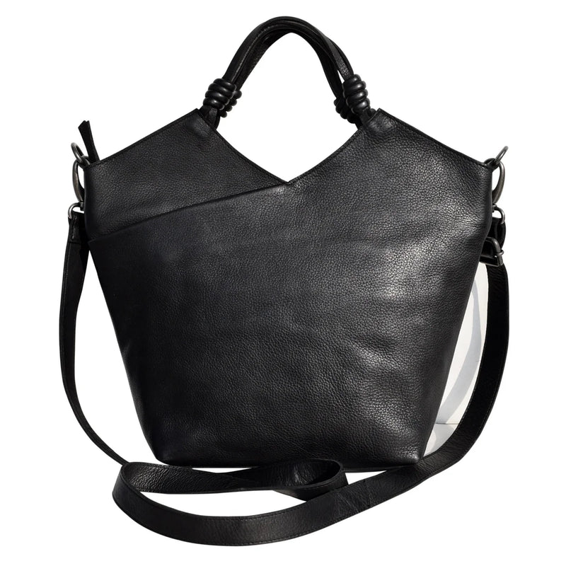 Latico Nash Tote/Crossbody in Black