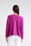 Tees by Tina Laurin Seriously Soft Jewel Neck Sweater in Dark Cherry