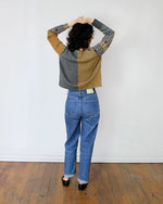 Beyond Threads Pique Patch Pullover in Marigold