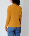 Beyond Thread Ribbed Turtleneck Pullover in Marigold