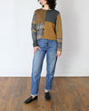 Beyond Threads Pique Patch Pullover in Marigold