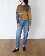 Beyond Threads Pique Patch Pullover in Marigold