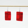 Sylca Red Geovibe Drop Earring