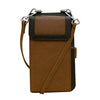 Phone Wallet Crossbody in Toffee Black