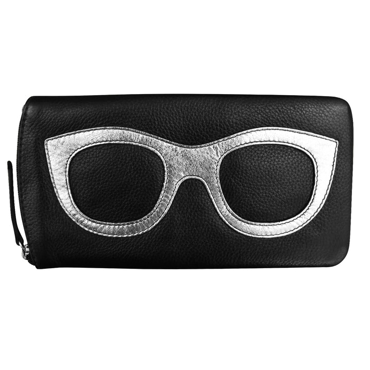 Eyeglass Case in Black/Silver