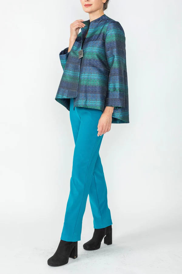 IC Collection One Button Jacket in Teal