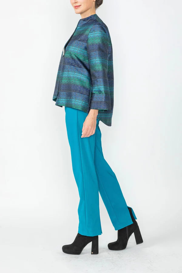 IC Collection One Button Jacket in Teal