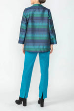 IC Collection One Button Jacket in Teal