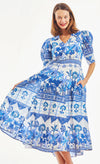 Dizzy Lizzie's Montauk Dress in Blue Ikat Sale!!