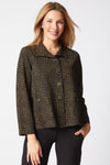 Habitat Crinkle Crepe Mosaic Easy Jacket in Lichen
