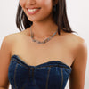 Ori Tao Large Link Necklace in Blue