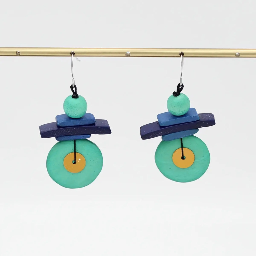 Assuta Earrings in Teal