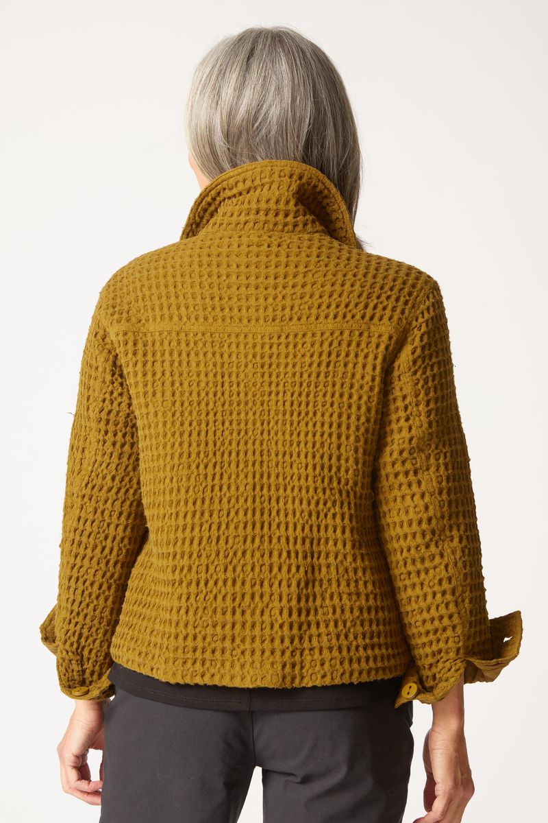 Habitat Washed Honeycomb Shacket in Avocado