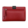 Midi Wallet with Cut Out Tab in Red/Black