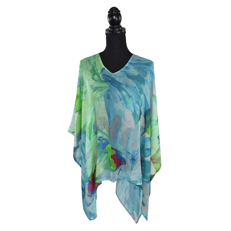 Dupatta Kippling Floral Watercolor Poncho