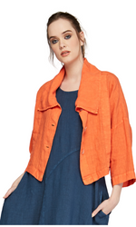 Luukaa Cropped Jacket in Orange