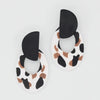 Sylca Terra Noir Statement Stud Earrings