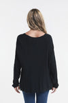 Tees By Tina Gabrielle V Neck in Black