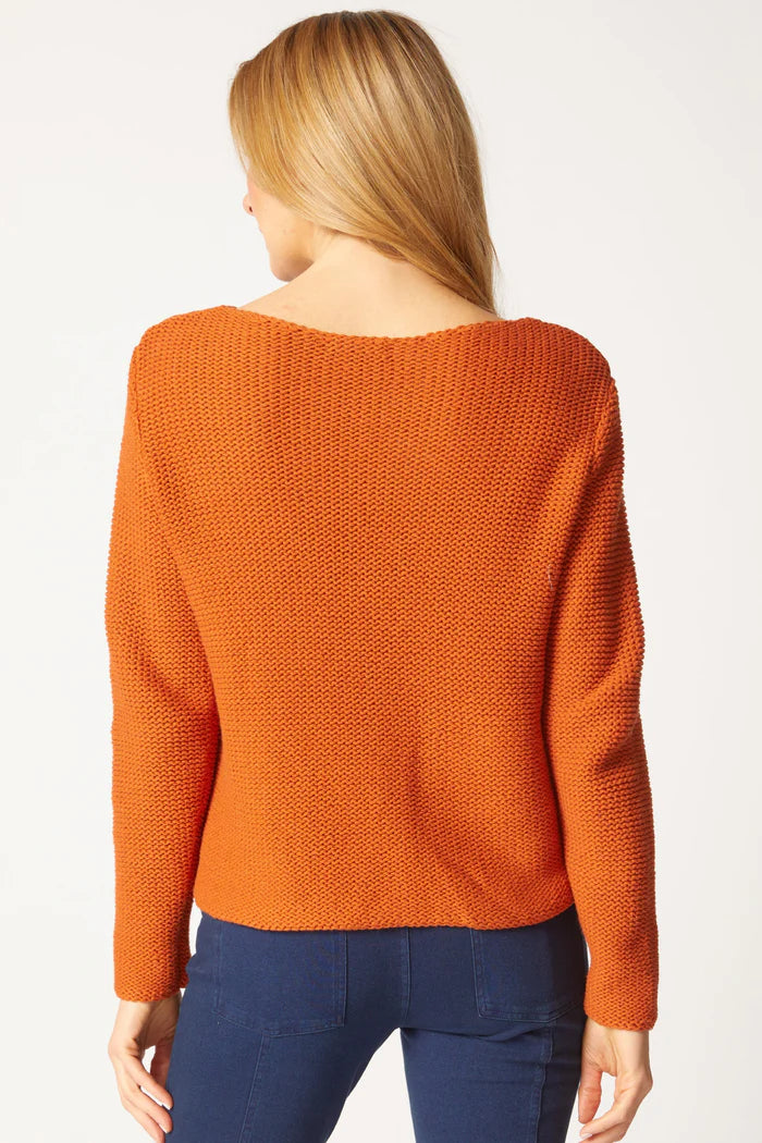 Olivia Hearth Heather Fireside Pullover in Paprika