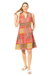 Escape by Habitat Paisley Paradise Dress in Coral